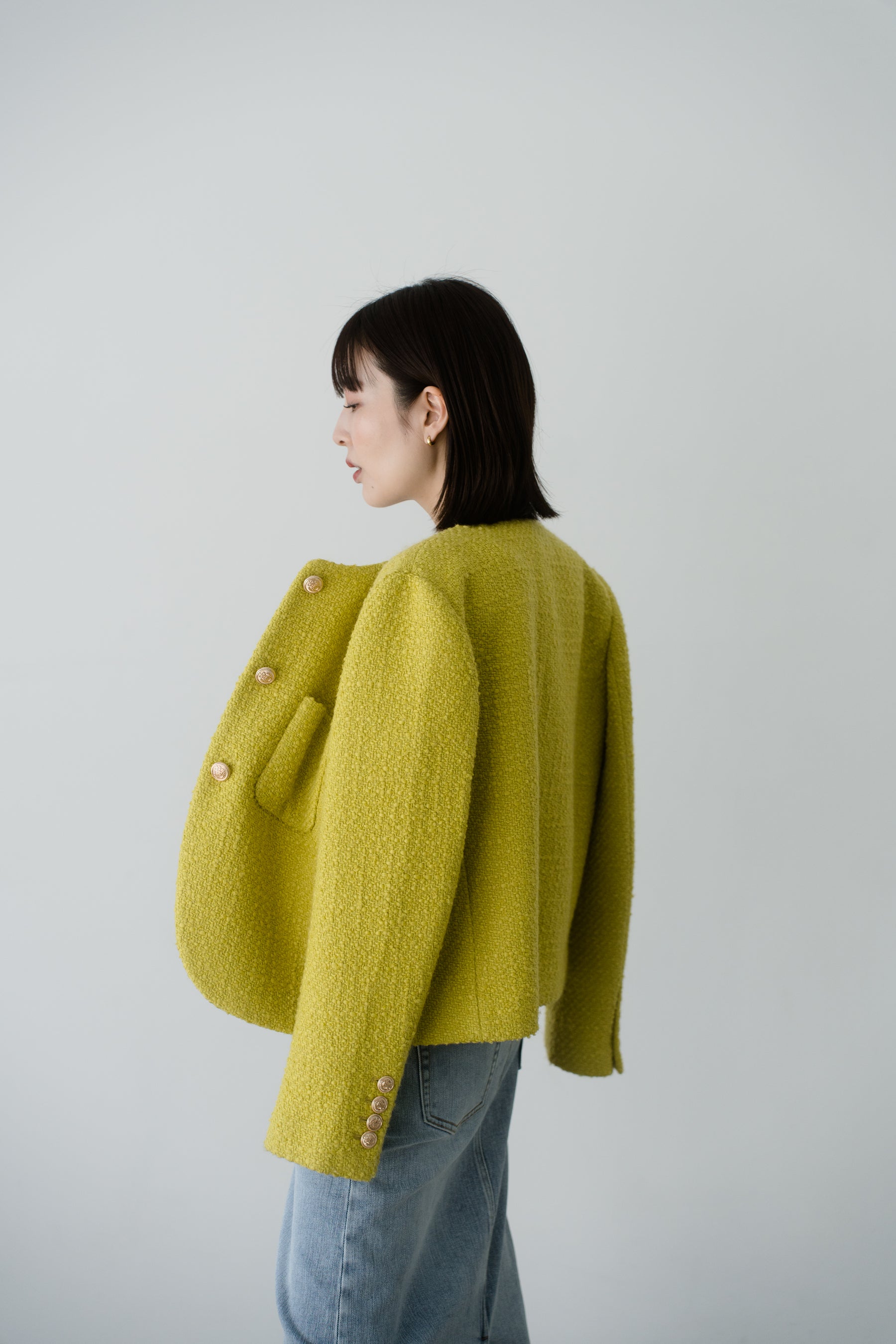 【SALE】サマーウールブレンドツイードジャケット