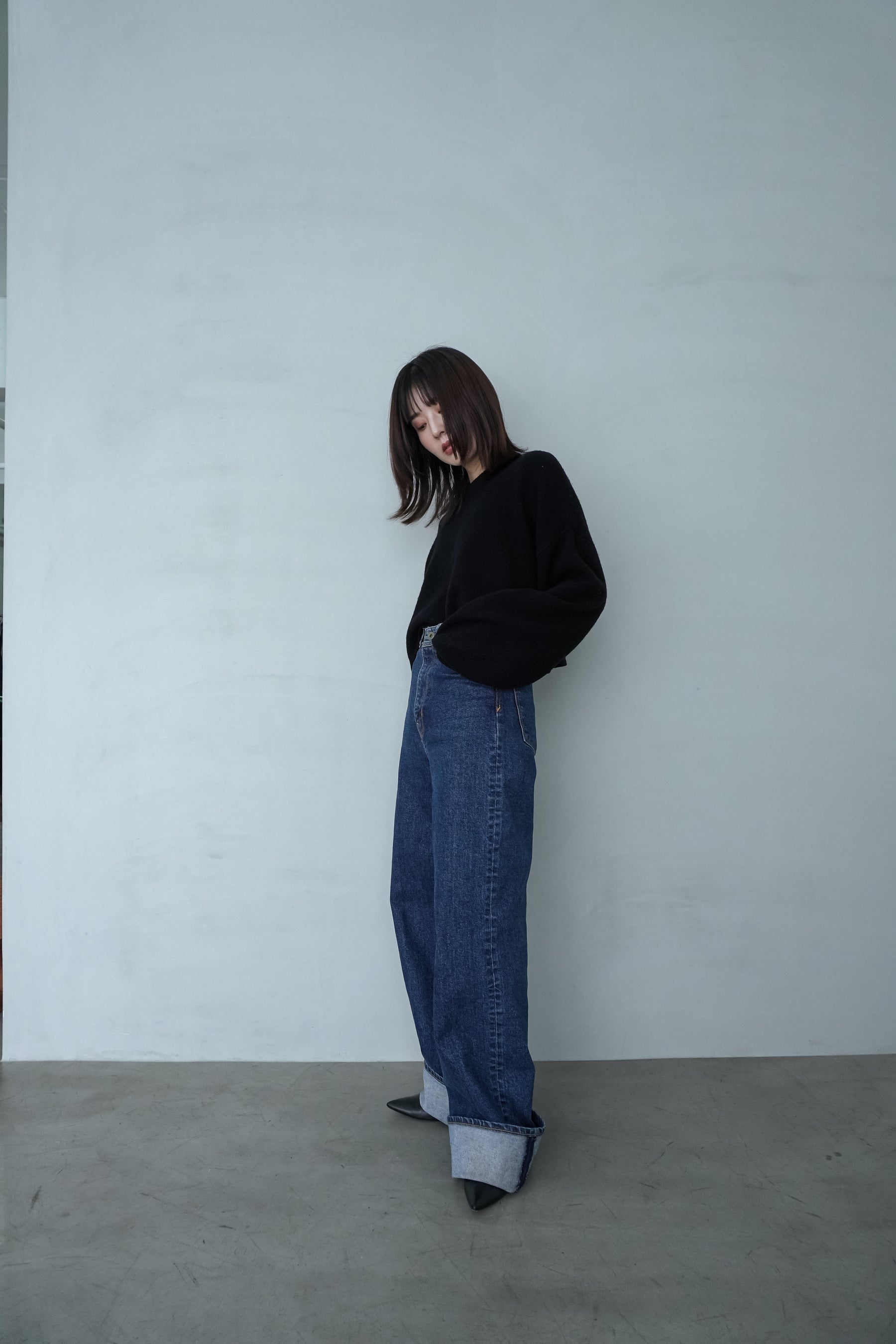 【SALE】クロップドニットプルオーバー