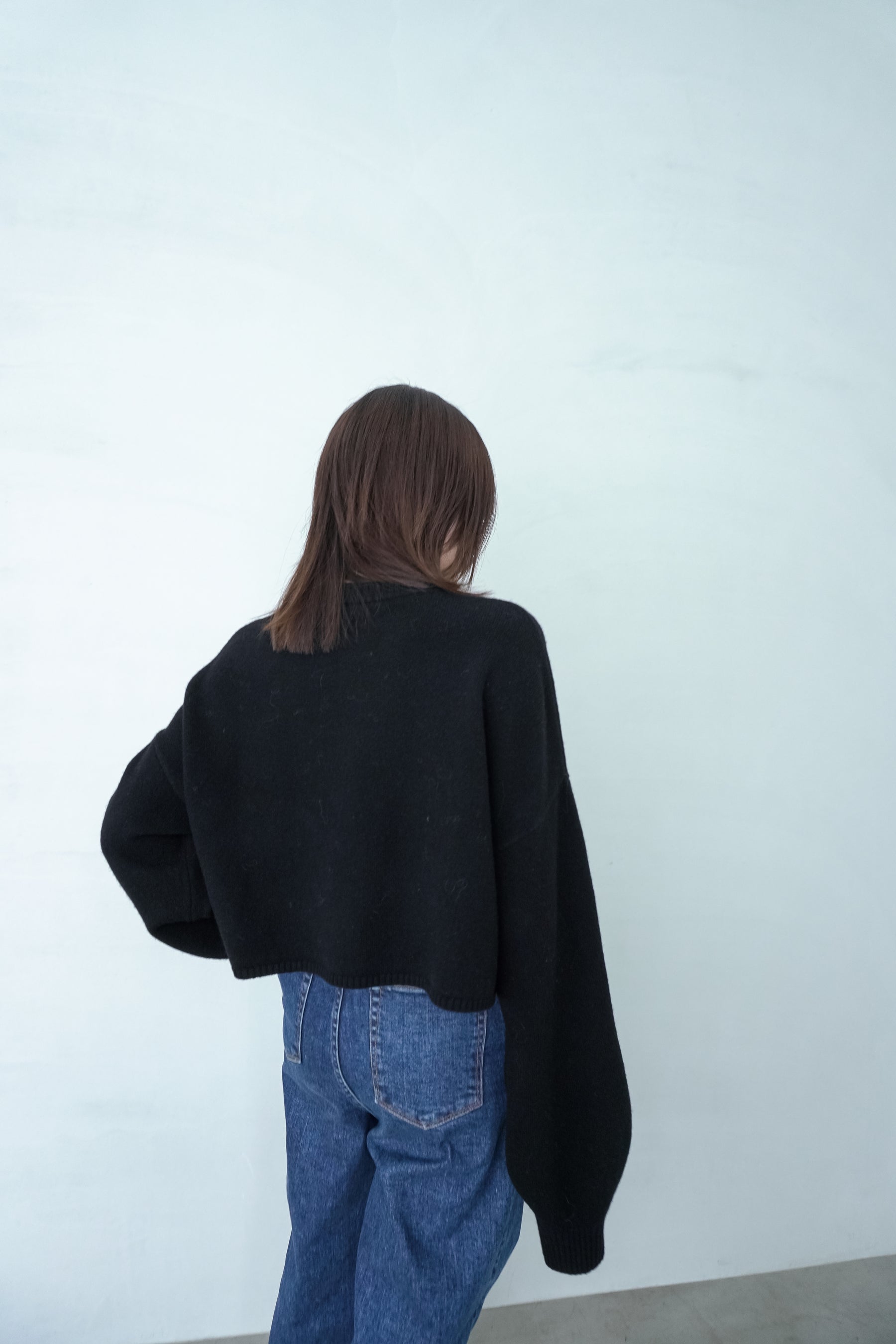 【SALE】クロップドニットプルオーバー