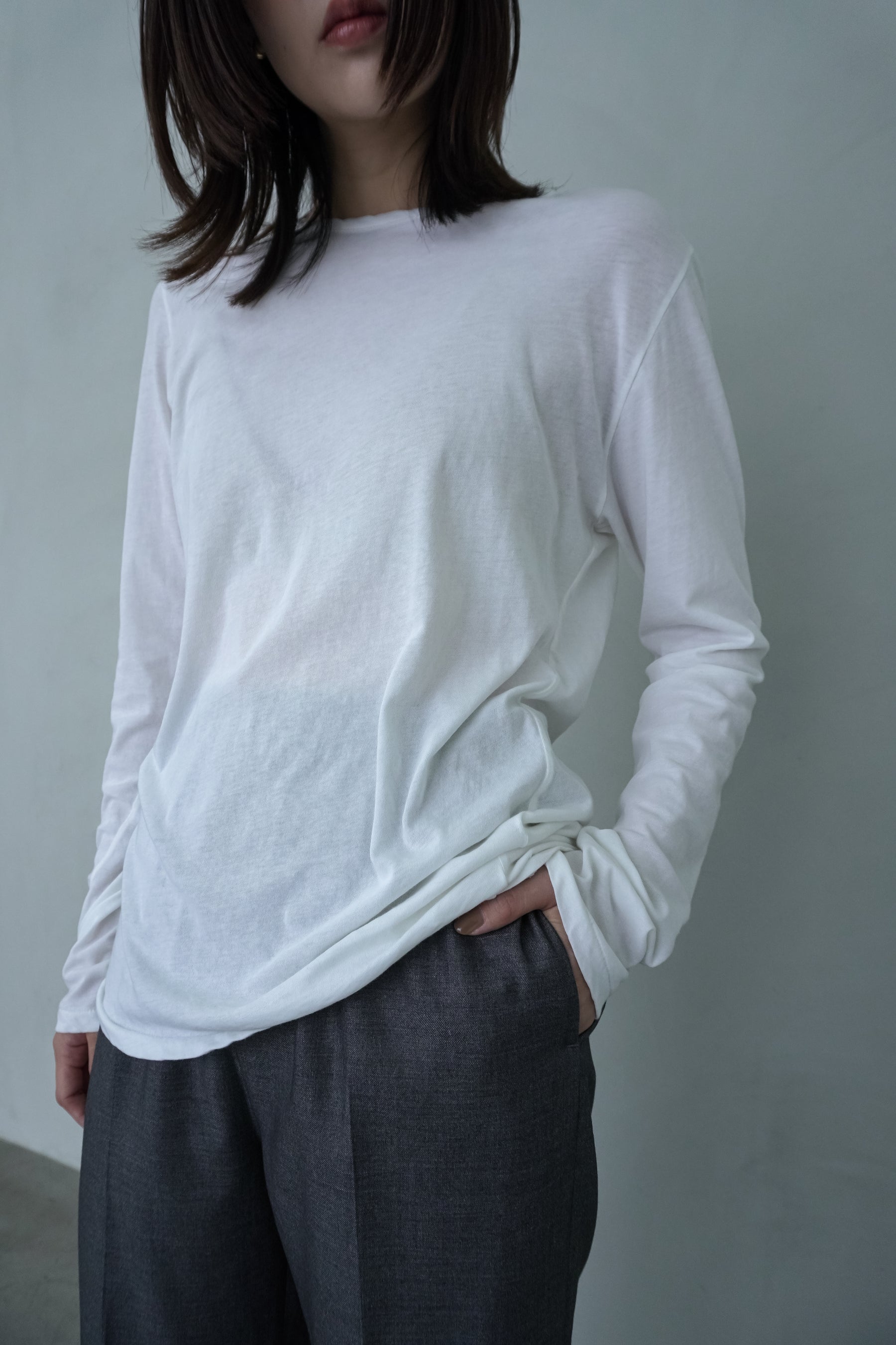 シアークルーネックTシャツ