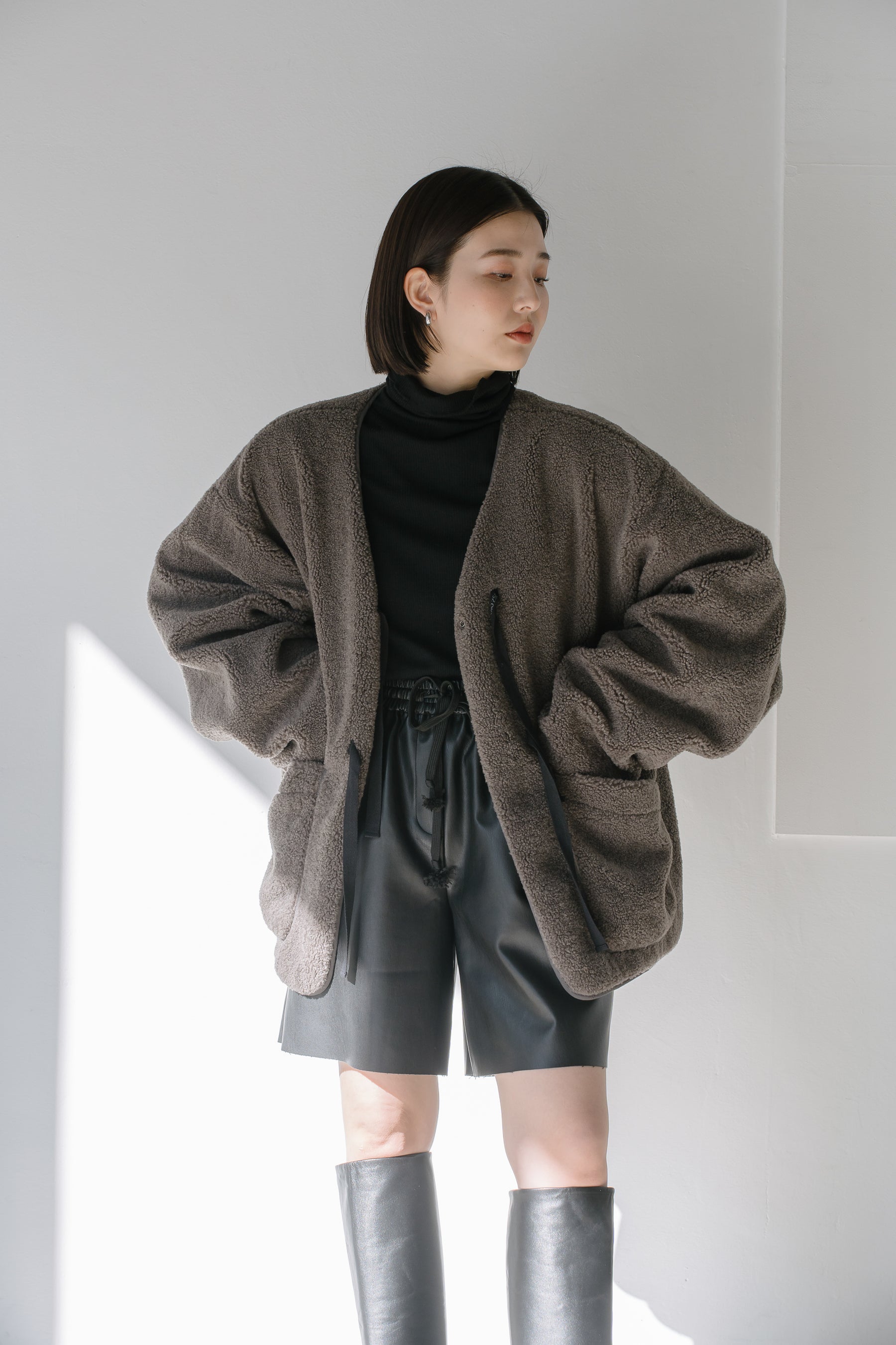 【SALE】リバーシブルボアブルゾン