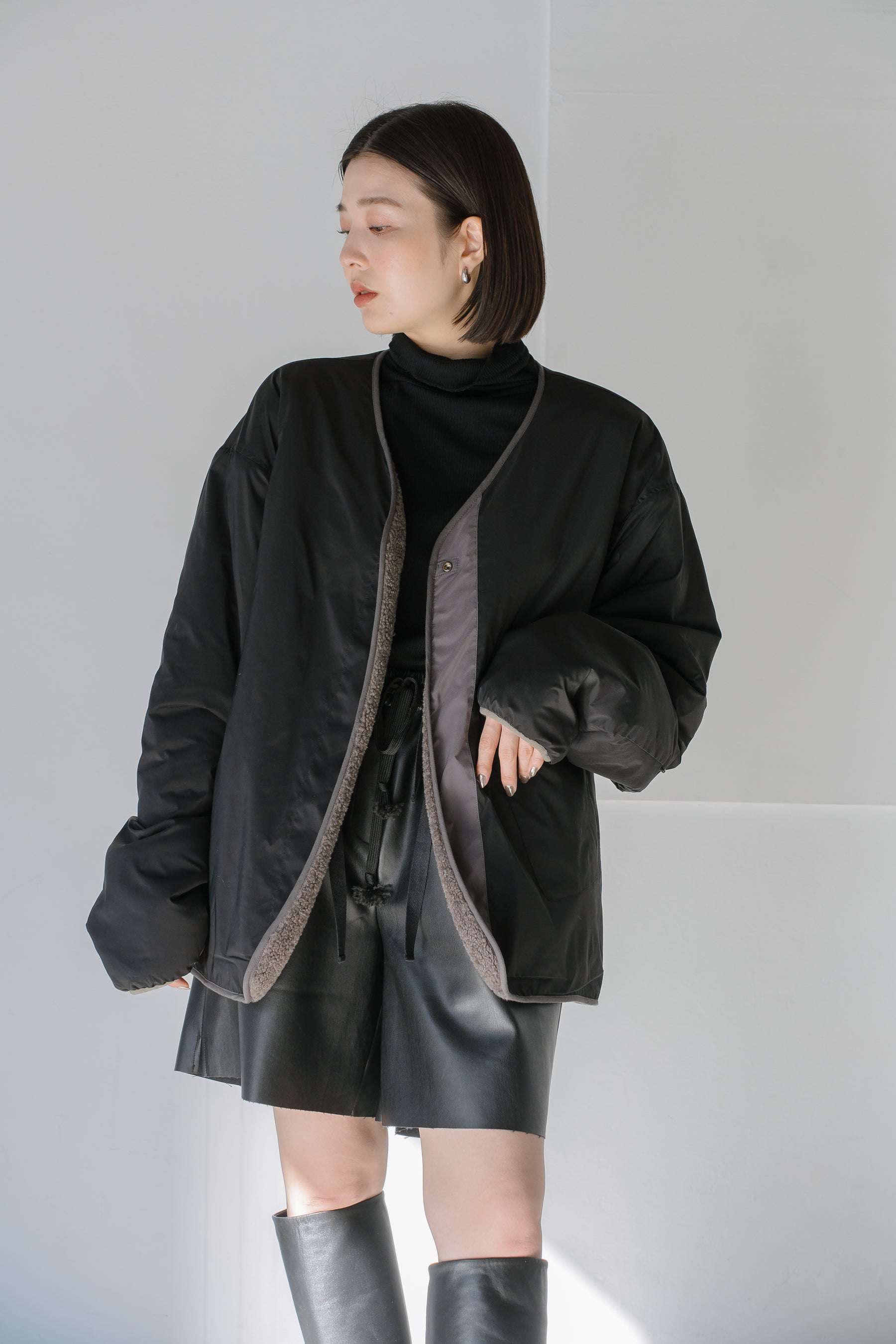 【SALE】リバーシブルボアブルゾン