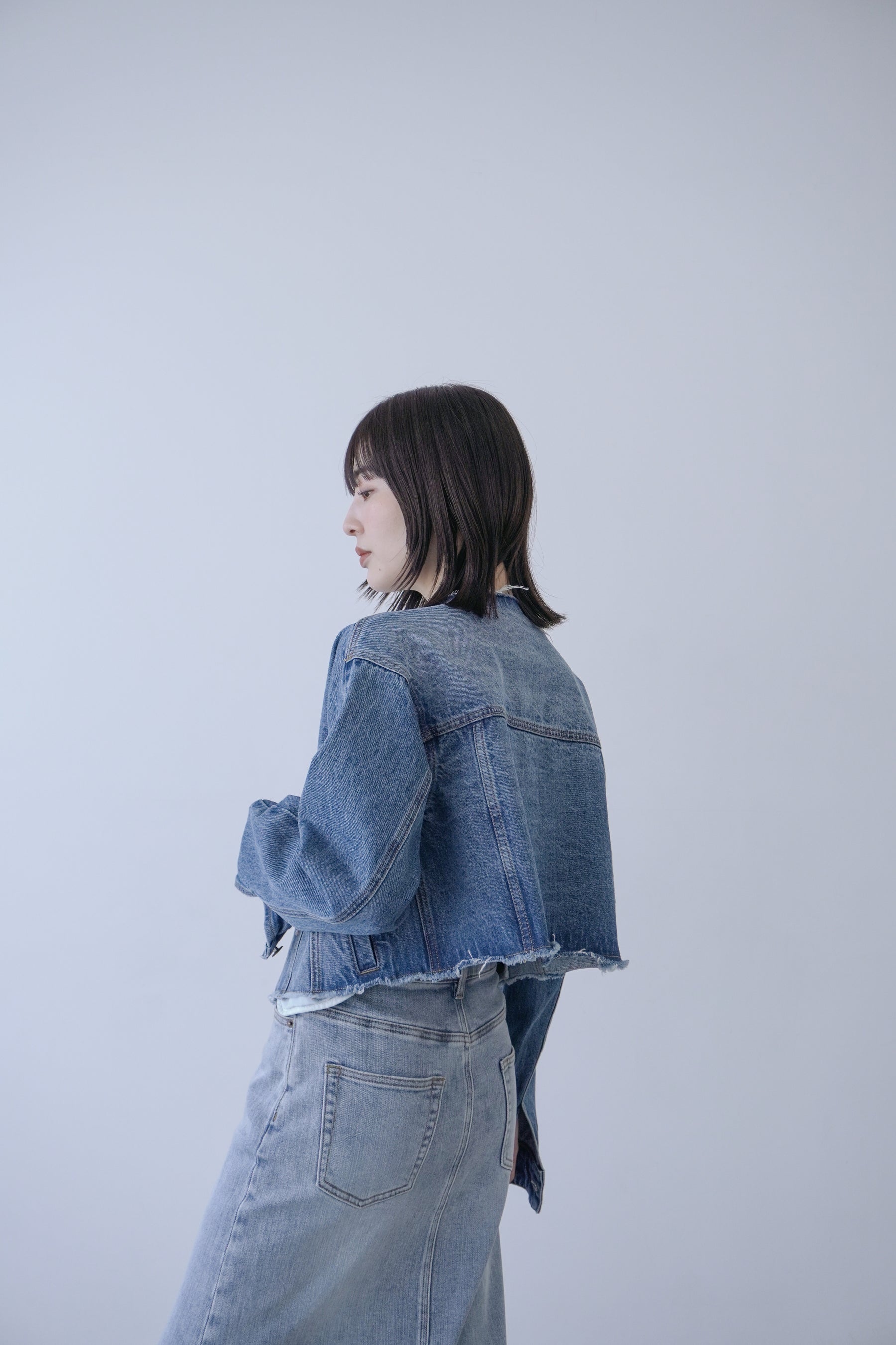 【SALE】クロップドデニムジャケット