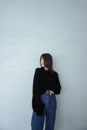 【SALE】クロップドニットプルオーバー