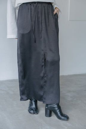 【SALE】サテンスリットスカート